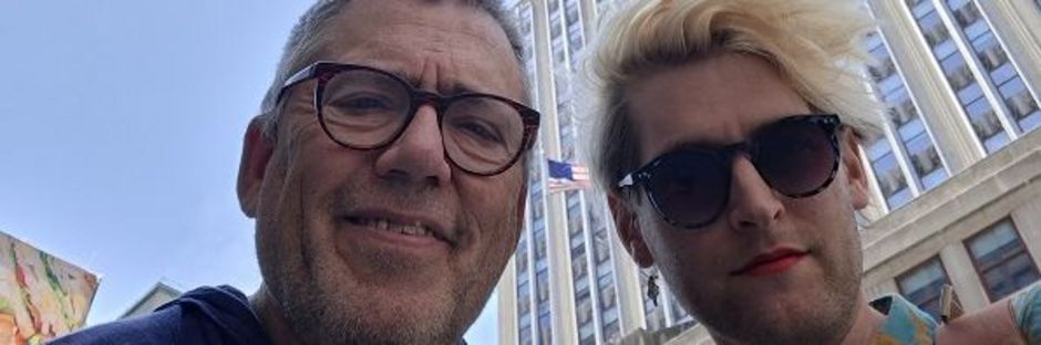 Airan Berg (links) und Andreas Pfaffenberger (rechts) in New York, Credit: Privat