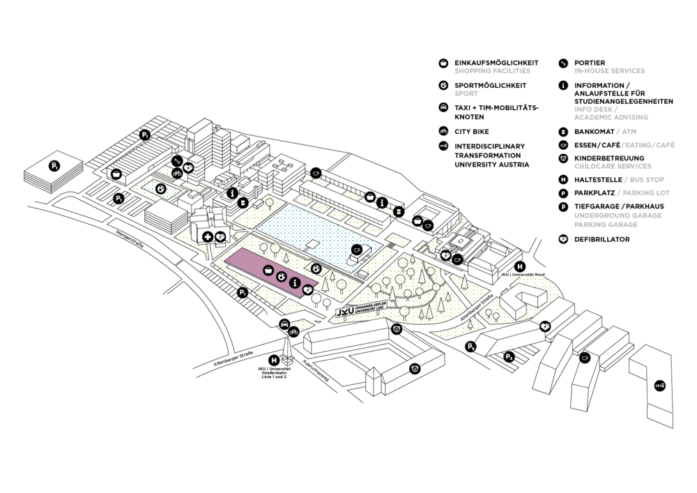 Campusplan Kepler Hall