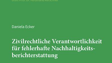 Cover Nachhaltigkeitsberichterstattung