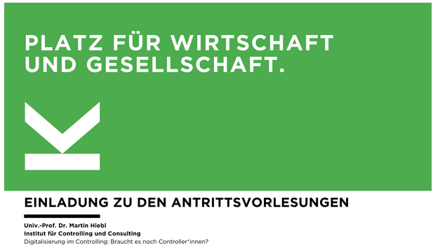 Plakat Antrittsvorlesung