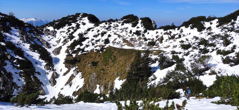 Bergpanorama mit Schnee