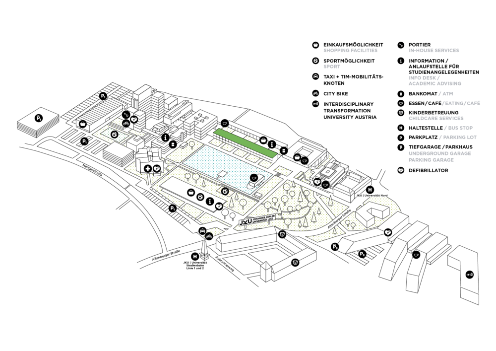 JKU Campusplan Keplergebäude