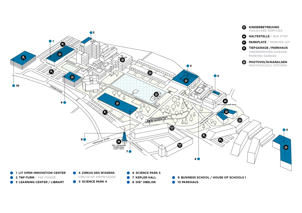 JKU Campusplan Erweiterung