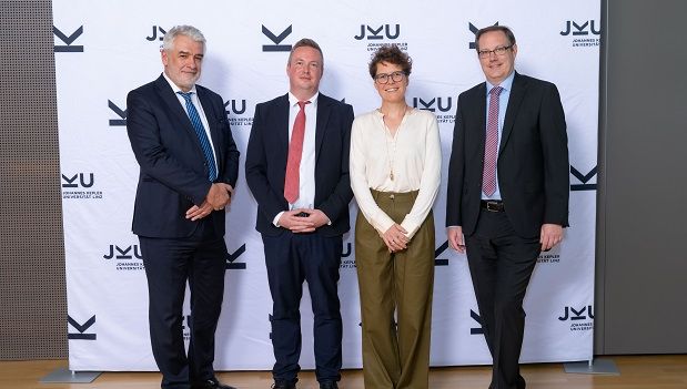 von links: Bergthaler, Garber, Greif, Koch; Credit: JKU