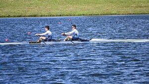 Mathias Mair at the rowing championships; photo credit: personal