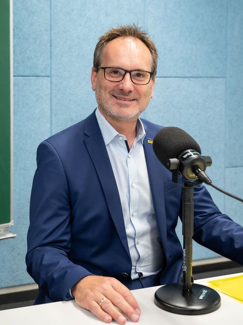 [Translate to Englisch:] Harald Grossauer JKU Alumni Podcast