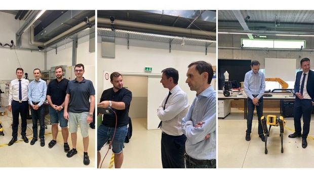 Visit of Dr. Jozef Polakovic at the Robotics Lab