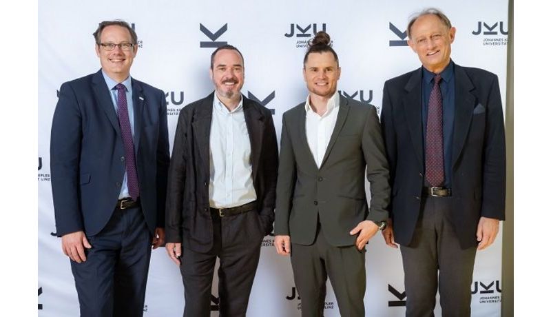 von links: Koch, Reichl, Klambauer, Ferscha; Credit: JKU
