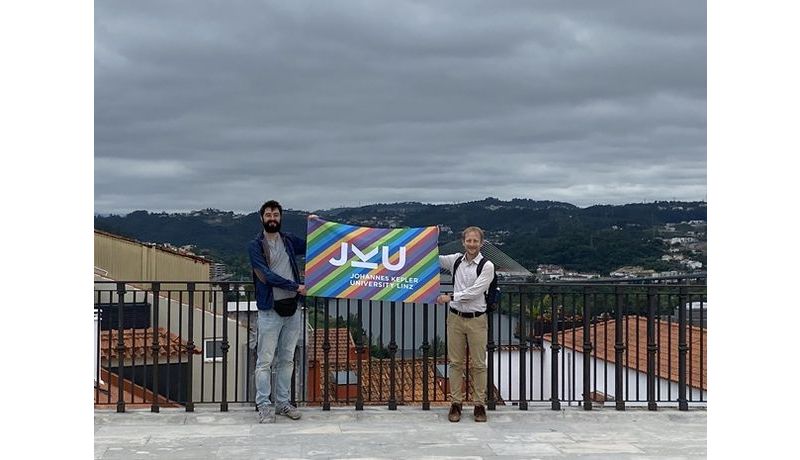 Michal Lewandowski at the University of Coimbra; photo credit: JKU/Michael